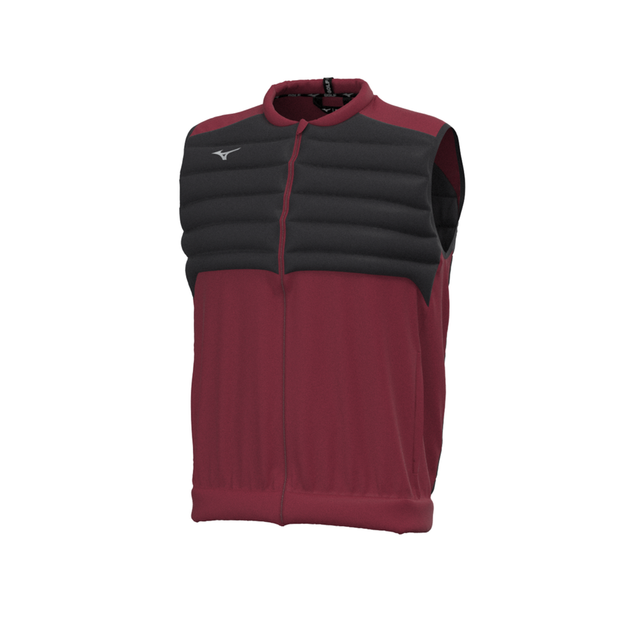 Mizuno Mizuno Hybrid Bomber Gilet Burgundy